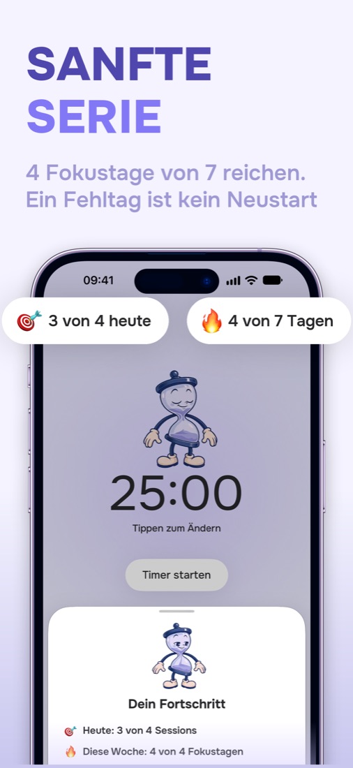 Tagesziel und Wochenserie
