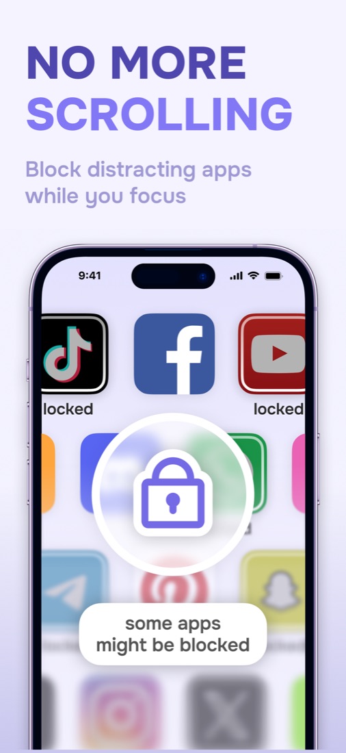 App blocking during a focus session