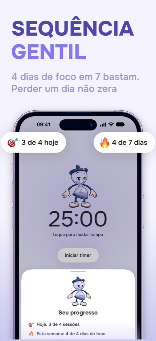 Meta diária e sequência semanal
