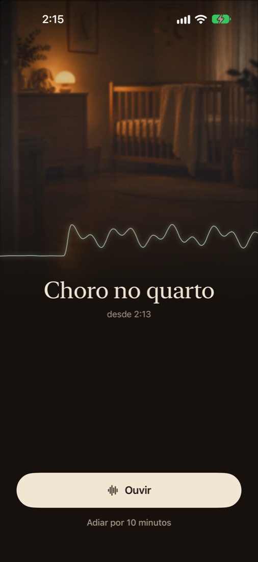 Um alerta: choro no quarto do bebê