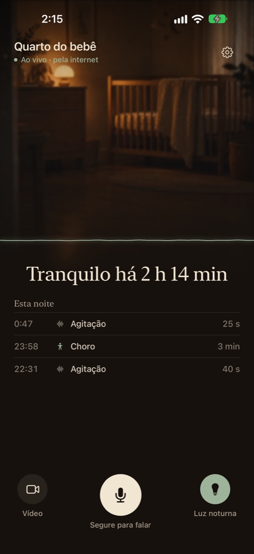 A tela dos pais: o quarto do bebê e os sons desta noite